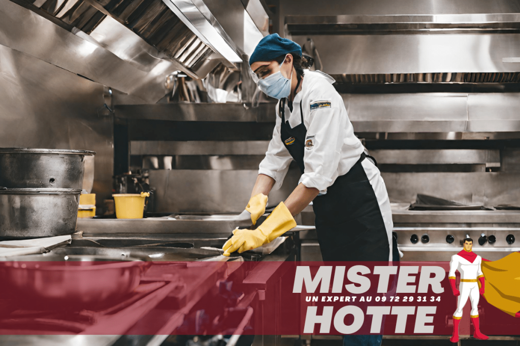 Nettoyage de cuisine de restaurant avec Mister Hotte