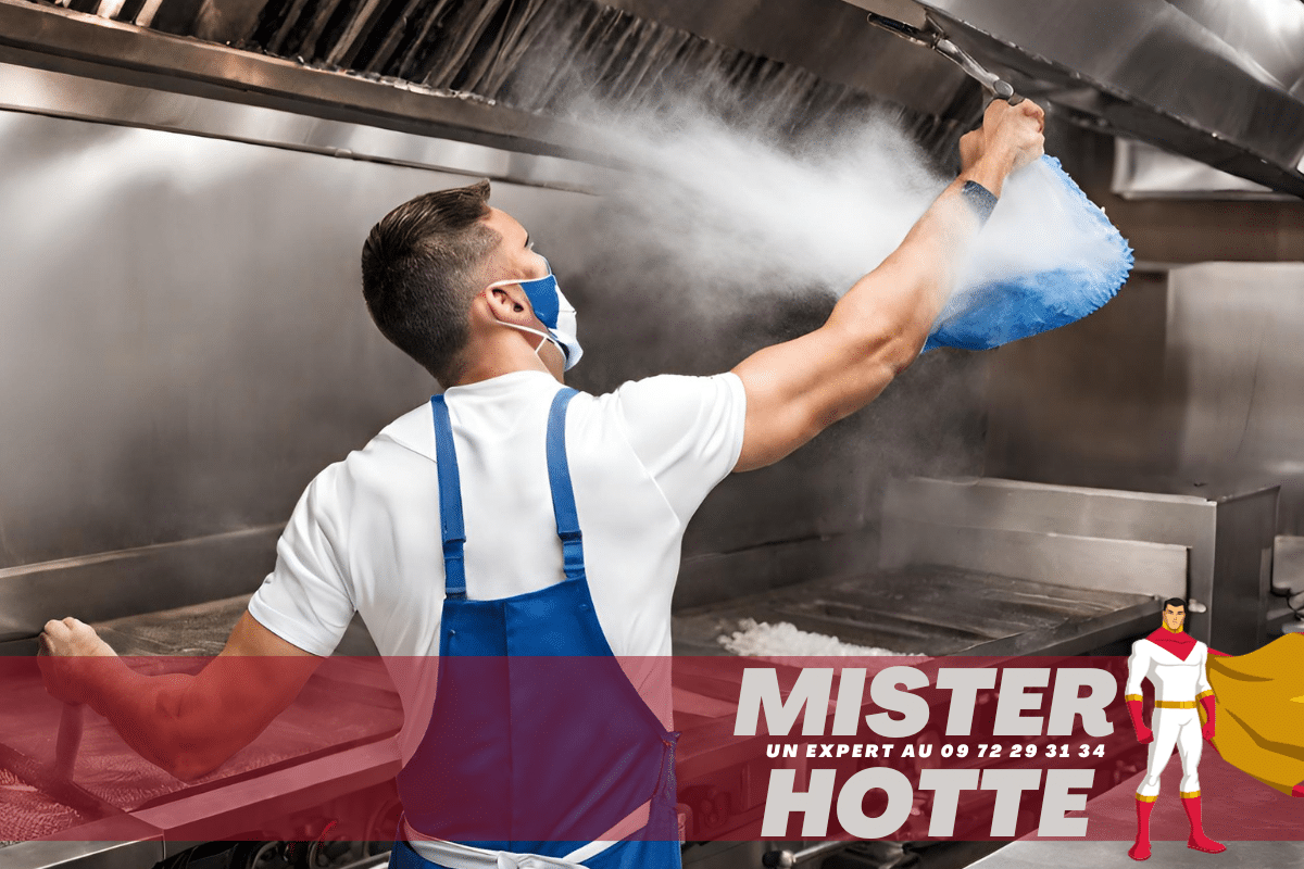 Nettoyage de hotte de cuisine professionnelle, dégraissage hotte inox