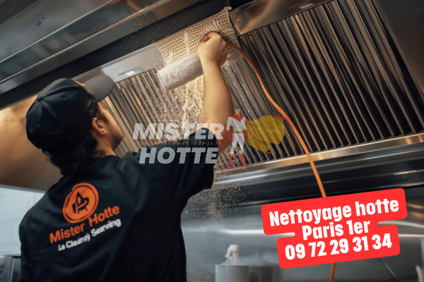 Nettoyage hotte Paris 1er