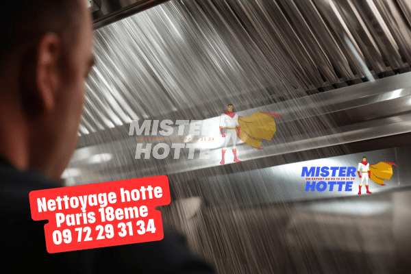 Nettoyage hotte Paris 18e
