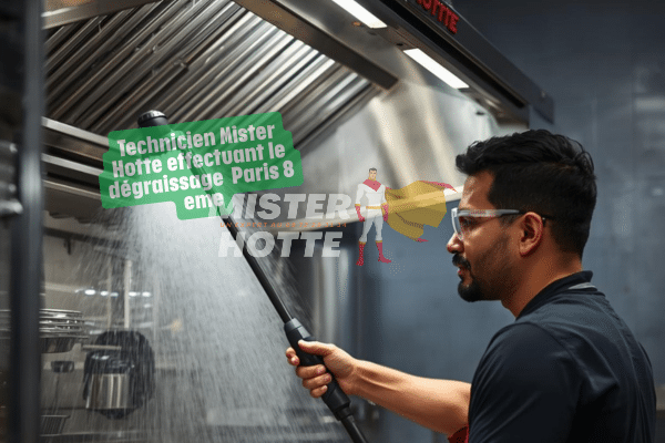 Nettoyage hotte Paris 8e