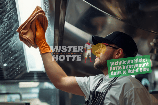 Technicien Mister Hotte intervenant dans le Val-d'Oise