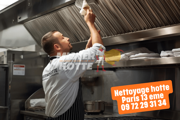 Nettoyage hotte Paris 13e
