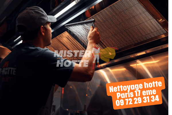 Nettoyage hotte Paris 17e