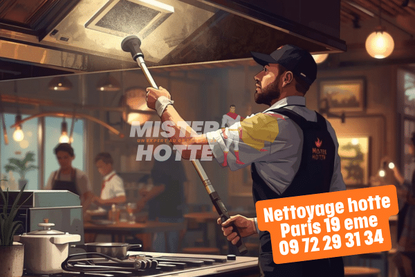 Nettoyage hotte Paris 19e
