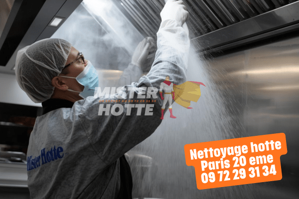 Nettoyage hotte Paris 20e