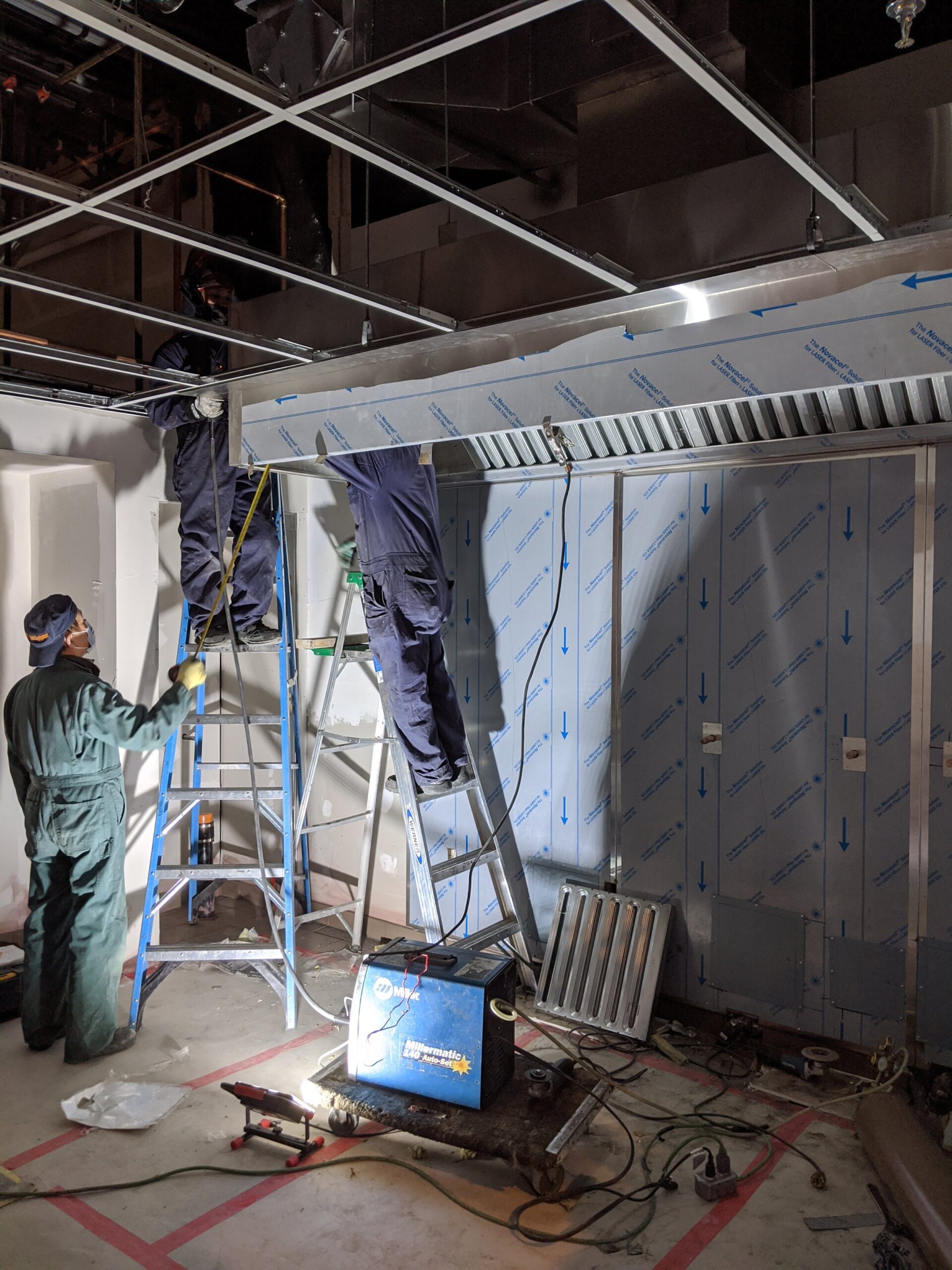 Installation de hotte