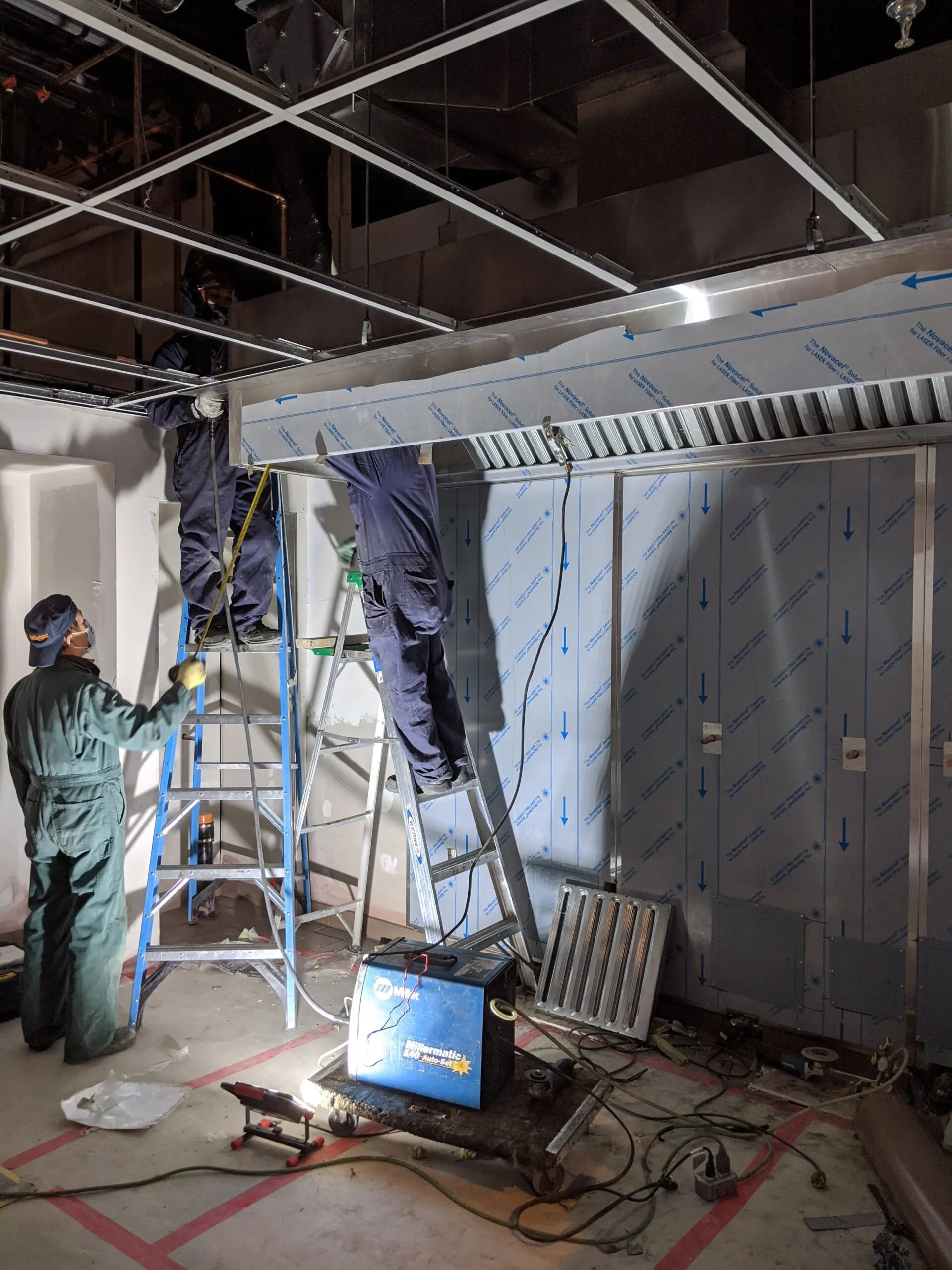 Installation de hotte