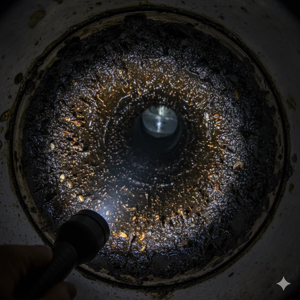 Avant - Ramonage conduit d'extraction