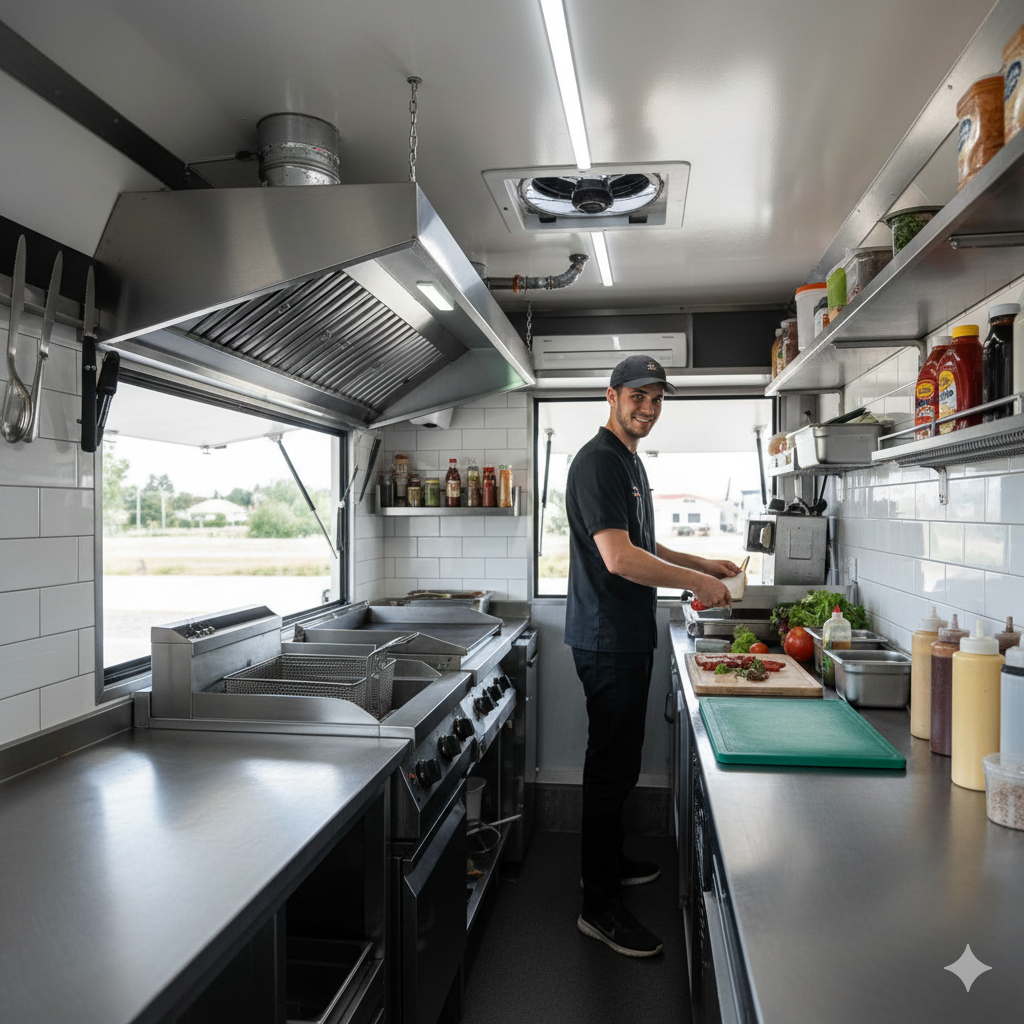 Cuisine mobile de food-truck