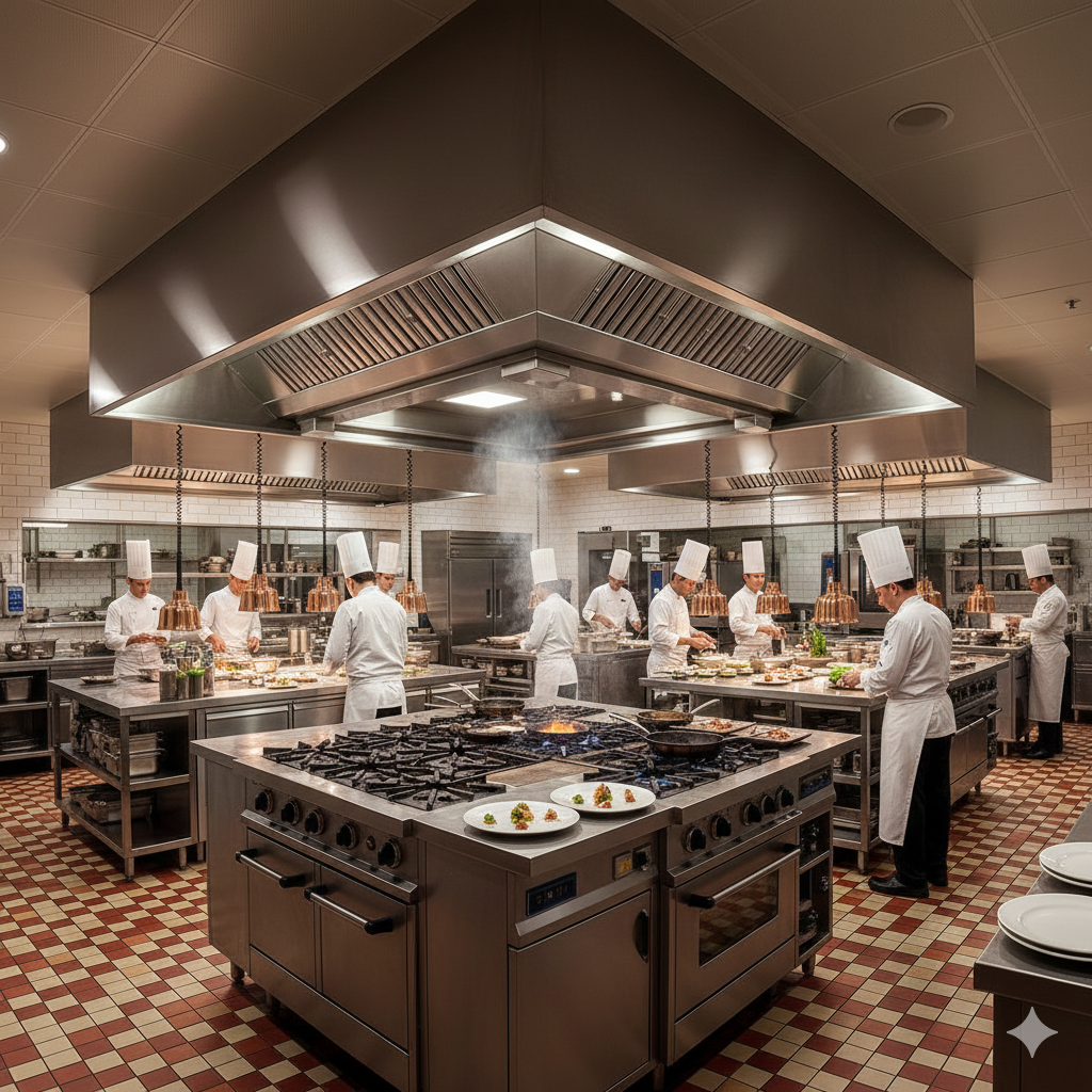 Cuisine professionnelle d'hôtel